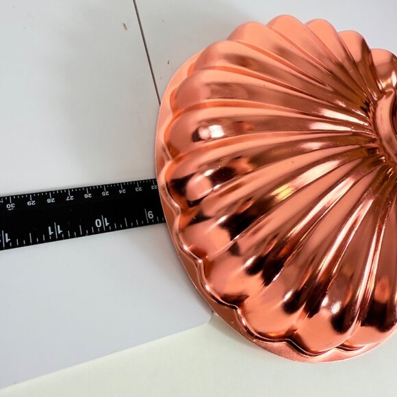 Copper Clam Seashell Mold Wall Mount Art VTG Decorative Beach House Kitchen Deco - Picture 9 of 10